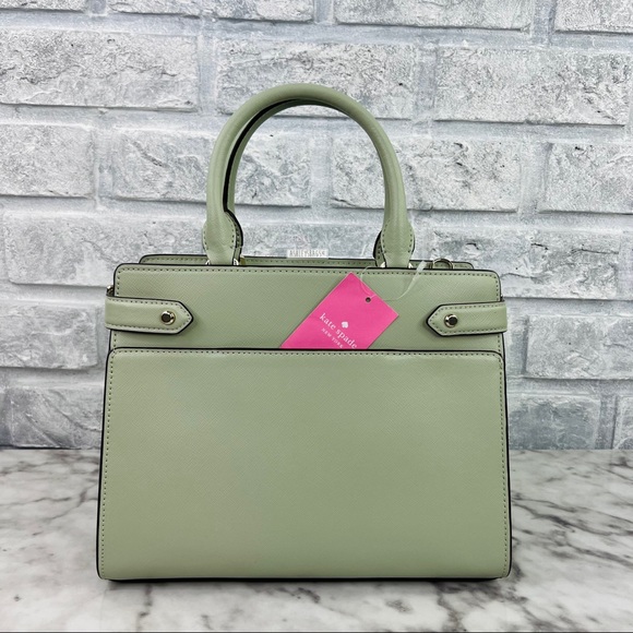 Kate Spade Staci Sage Bundle Green Medium Satchel Crossbody - Picture 3 of 10